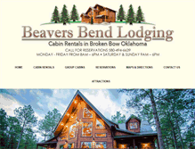 Tablet Screenshot of beaversbendlodging.com